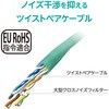 LD-GPA/GN3 LANケーブル Cat6A 10Gbps 500MHz 爪折れ防止 より線 エレコム 80782689