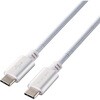 PETWCCMT10WH USB Type-C to Type-C ケーブル PD 60W 急速充電 ペット噛みつき対策 感電防止 断線しにくい ステンレス製 エレコム 80783136
