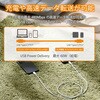 PETWCCMT10WH USB Type-C to Type-C ケーブル PD 60W 急速充電 ペット噛みつき対策 感電防止 断線しにくい ステンレス製 エレコム 80783136