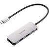 DST-040BPSV USB-C ハブ ドッキングステーション HDMI 4K/60Hz PD対応 4ポート USB-A×2 スリム エレコム 80783005