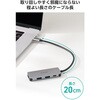 DST-040BPSV USB-C ハブ ドッキングステーション HDMI 4K/60Hz PD対応 4ポート USB-A×2 スリム エレコム 80783005