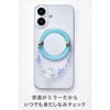 P-STRMKBEMBU MagSafe対応 スマホリング ミラー ラメ ビーズ メタルリングステッカー付 落下防止 エレコム 80783127