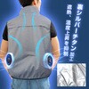 MESH-BR-1203-12 【12Vフルセット/胸スイッチ式/裏シルバーチタン加工/ハーネス対応】 空調ベスト(R) ブレイン 80783276