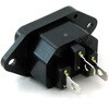 AC-P01CF01 3P アース端子付パネル型ACインレット エコー電子(EDK) 80784116