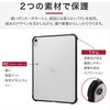 SSK-ITM22CTHBK iPad 11インチ (A16)/iPad 10.9インチ (第10世代) 耐衝撃ハイブリッドケース 背面クリア ブラック 薄型 軽量 衝撃吸収 Smart Stock 80792130