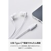 EHP-DF19CMWH-EC USB Type-C イヤホン 有線 カナル型 マイク付き 通話可能 DAC搭載 高音質 音量調節 1.2m エレコム 80798055