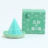 4993896306133 【風水色を盛り込んだカラー盛り塩】五彩の盛り塩 緑色 神棚の里 80801065