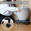 LPA-T100-BK 水受けトレー付きアイアンプランタースタンド BIBILAB 80801720