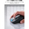M-MY50MBSBK-G ワイヤレスマウス 静音 Bluetooth 無線2.4GHz チルトホイール 横スクロール 高速 8ボタン Mサイズ OSMOD エレコム 80802061