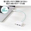DST-030BPWH ドッキングステーション ハブ 3in1 【USB-A Type-C HDMI】 PD充電 92W 外部モニター出力 4K 60Hz コンパクト エレコム 80802097