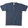 オープンエンド マックスウェイト ヘンリーネックTシャツ デニム L フェリック