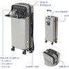 LBB-800-BK BIBILAB スリムスーツケース ブラック キャスターストッパー機能付 BIBILAB 80819448