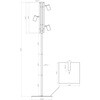 HSDR600-VERT スタンド式ダクトレール縦型 光商事 80861956