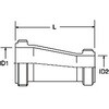 RDE-2M SUS316L ネジ偏心レジューサ 大阪サニタリー 80865359