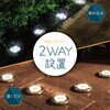 TR-USL001-4SET 埋め込み式ソーラーLEDライト トライメイト 80885011