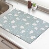 - miffy吸水水切りマット  40×50cm あめのひミッフィーとボリス オカトー 80885625