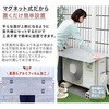 YMAG-8340 エアコン室外機カバー アルミ マグネット式 瞬間設置 簡単設置 日よけ YAMAZEN(山善) 80885738
