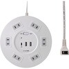 WLS-R6322BUC(W) 丸型USB タップ6P PD20W ELPA 80907876