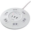 WLS-R6322BUC(W) 丸型USB タップ6P PD20W ELPA 80907876