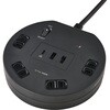 WLS-R4322BUC(BK) 丸型USB タップ4P PD20W ELPA 80907980