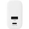 JYU-ACU07W 30W PD充電対応 Type-C 1ポート+USB-A 1ポート充電器 ナカバヤシ 80909721