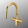 ビルトイン浄水器用シングルシャワー付混合栓(センサー付)(eレバー) 電池 KVK