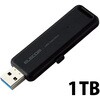 SSD 外付け 1TB USB3.2 Gen2 読出最大1000MB/秒 スライド式 ノック式 高速 耐衝撃 超小型 軽量 エレコム
