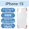 PM-A23AHVAIRWH iPhone 15 �P�[�X �n�C�u���b�h �Ռ��z�� �y�� �J��������ی� ���C�����X�[�d�� �X�g���b�v�z�[���V�[�g�t �G���R�� 80949778