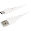 タイプCケーブル1mストレートタイプ ホワイト MAKER