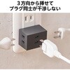 ECT-29-2WH 電源タップ コンセント 3個口 2P 雷ガード ほこり防止シャッター 絶縁キャップ 分岐 125V 15A 1500W 2個セット エレコム 80951607