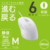 PC-SMUBS5M14-W 進む戻るボタン付光学式マウス Mサイズ 静音 有線 オーム電機 80967821
