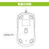 PC-SMUBS3M13-K DPI切替ボタン付光学式マウス Mサイズ 静音 有線 オーム電機 80967830