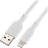 SMT-L10SAL-W なめらかケーブル USB-A to Lightning ホワイト MFi認証 オーム電機 80967918