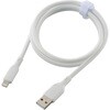 SMT-L10SAL-W なめらかケーブル USB-A to Lightning ホワイト MFi認証 オーム電機 80967918