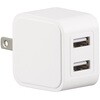 AC充電器 USB Type-A 2ポート 2.4A 12W 折りたたみプラグ オーム電機