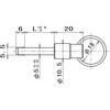 LPSM8-30 ボールロックピン 鉄 無電解Ni ラクテム 81014441