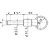 LPSM6-50 ボールロックピン 鉄 無電解Ni ラクテム 81014389