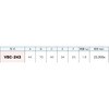 VBC-243 クランプ付Vブロック(2個1組) VERTEX(バーテックス) 81016051