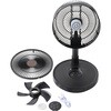 QS694BW 充電式フォールディングファン ブラックウッド QUADS(クワッズ) 81208106