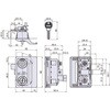 L-306S-BK-KA-R 引手付シリンダー交換カムロックワンアクションタイプ 1.2～1.6mm扉用 黒色 右勝手 ジョー・プリンス竹下 81229989