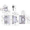 L-306S-BK-KD-R 引手付シリンダー交換カムロックワンアクションタイプ 1.2～1.6mm扉用 黒色 右勝手 ジョー・プリンス竹下 81230077