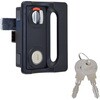 L-306W-BK-KD-R 引手付シリンダー交換カムロックワンアクションタイプ 木製扉用 黒色 右勝手 ジョー・プリンス竹下 81230120