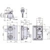 L-306W-BK-KD-R 引手付シリンダー交換カムロックワンアクションタイプ 木製扉用 黒色 右勝手 ジョー・プリンス竹下 81230120