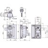 L-306W-BK-KA-R 引手付シリンダー交換カムロックワンアクションタイプ 木製扉用 黒色 右勝手 ジョー・プリンス竹下 81230156