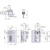 L-346S-KD 引手付4桁式コンビネーションロック オートリセットタイプ 1.2～1.6mm扉用 ジョー・プリンス竹下 81230235