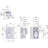L-304S 引手付ロッカー錠 鍵穴付 1.2～1.6mm扉用 ジョー・プリンス竹下 81230251