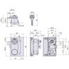 L-305S-KA 引手付シリンダー交換カムロック 1.2～1.6mm扉用 ジョー・プリンス竹下 81230260