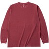 6.6オンス ロングスリーブガーメントダイTシャツ(1.6インチリブ) D-FACTORY