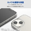 PM-S241HVCKCR AQUOS wish4 (SH-52E/SHG13) ケース ハイブリッド カバー 衝撃吸収 カメラレンズ保護設計 ストラップホール付 クリア エレコム 81282165