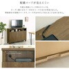 SH-34-OC110-DBR 日本製 オープン収納付きキャビネット 110cm ホームテイスト 81283575